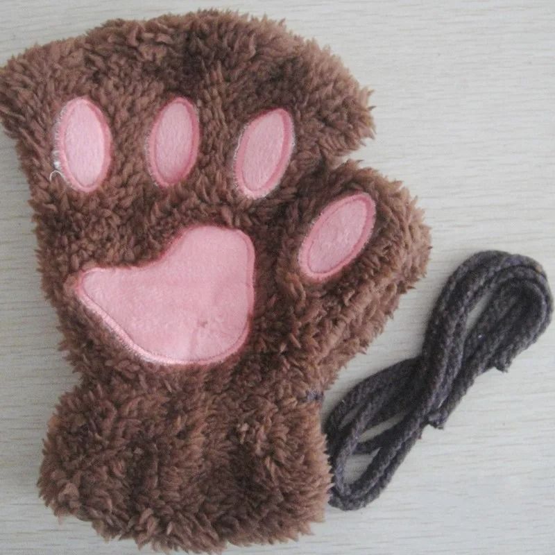 Plush Fingerless Hand Warmers 8
