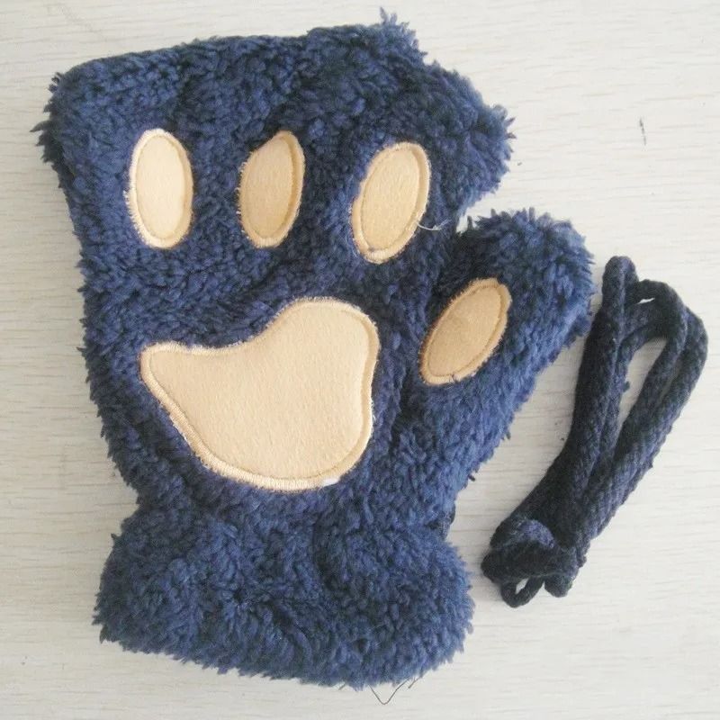 Plush Fingerless Hand Warmers 17