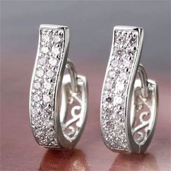 sculptural hoop earrings