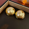 Smooth Metal Ball Stud Earrings 3