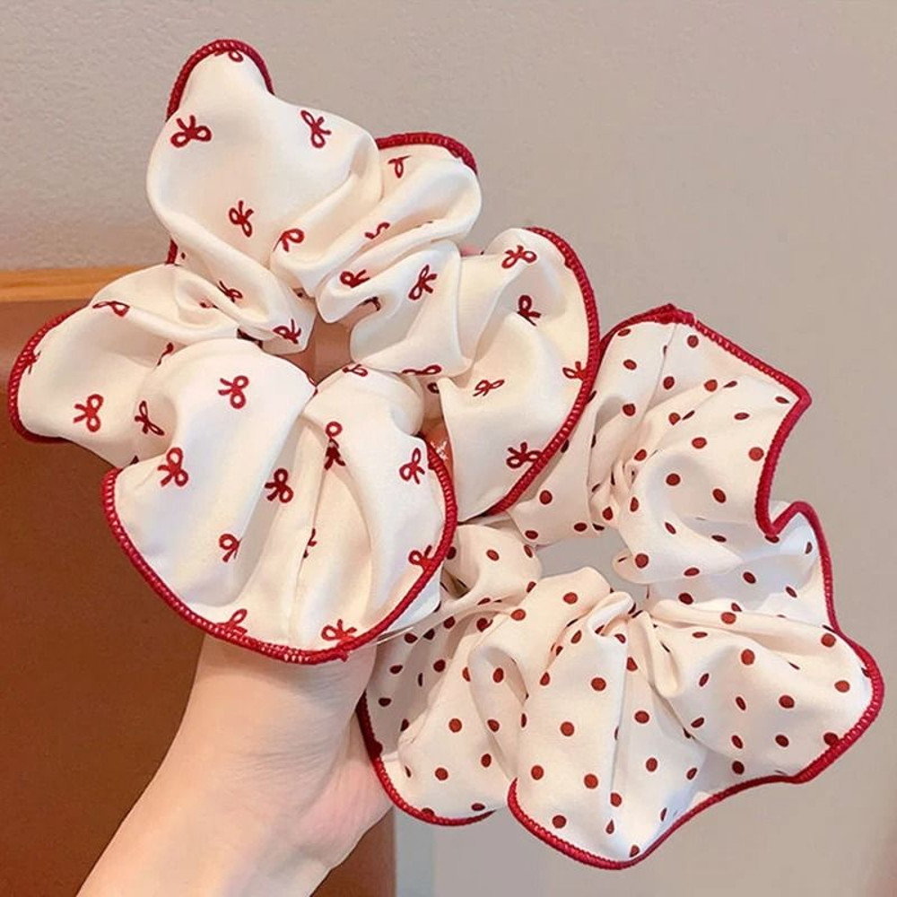 Colorful Plaid Hair Scrunchie Set 6