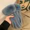 Cozy Winter Plush Touch Screen Gloves For Women 8