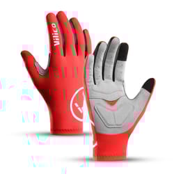 outdoor cycling gloves with touch screen and shock absorption