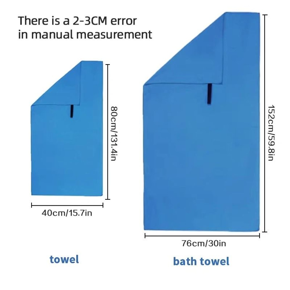 Ultra Absorbent Microfiber Sports Towel Quick Dry Compact 1