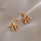 Cute Animal Stud Earrings For Women With Pearl And Rhinestone Accents 5