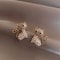 Cute Animal Stud Earrings For Women With Pearl And Rhinestone Accents 8