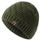 Unisex Plush Fur Lined Knitted Winter Beanie Hat 9