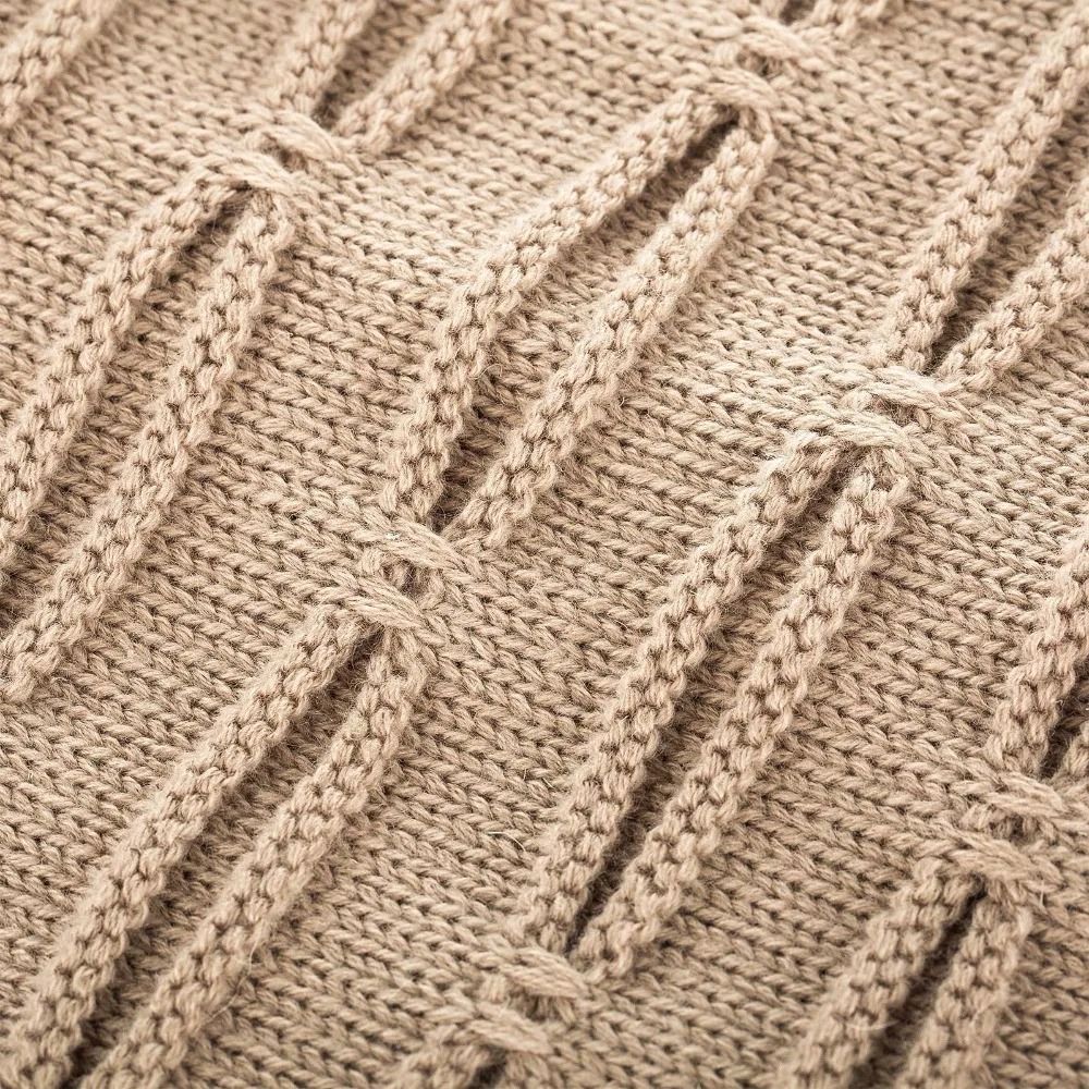 Unisex Letter Label Knitted Winter Beanie Hat 5