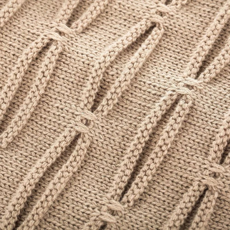 Unisex Letter Label Knitted Winter Beanie Hat 5