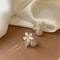Exquisite Opal Flower Stud Earrings With Pearl And Crystal Accent 10