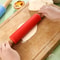 NonStick Silicone Rolling Pin With Wooden Handle For Baking 2