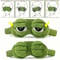3D Sad Frog Plush Sleep Mask Soft Travel Blindfold For Women And Men 0