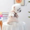 Cozy Bow Decorative Pet Jacket For Autumn And Winter Warmth 2