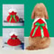 Festive Christmas Red Dress For Dogs And Cats With Warm Bow Frock Design 2