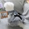 Cozy Grey Blue Princess Pet Dress For Autumn And Winter 5