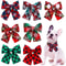 Movable Winter Dog Collars With Elastic Bands And Christmas Bow Ties 2 PCS Set 6