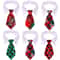 Christmas Plaid Necktie For Pets Warm Adjustable Holiday Outfit 4