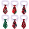 Christmas Plaid Necktie For Pets Warm Adjustable Holiday Outfit 4