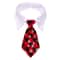 Christmas Plaid Necktie For Pets Warm Adjustable Holiday Outfit 5