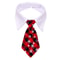 Christmas Plaid Necktie For Pets Warm Adjustable Holiday Outfit 5