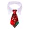 Christmas Plaid Necktie For Pets Warm Adjustable Holiday Outfit 7