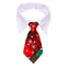 Christmas Plaid Necktie For Pets Warm Adjustable Holiday Outfit 7