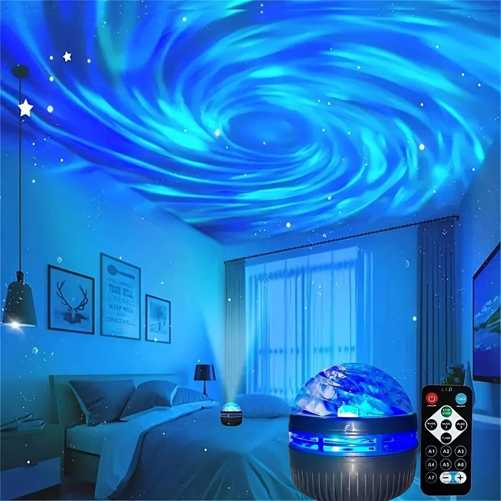 Galaxy Starry Sky LED Projector USB Powered Night Light With Remote Control 0