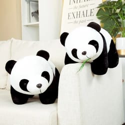 cute bamboo panda bear plush doll 20 cm soft stuffed animal gift