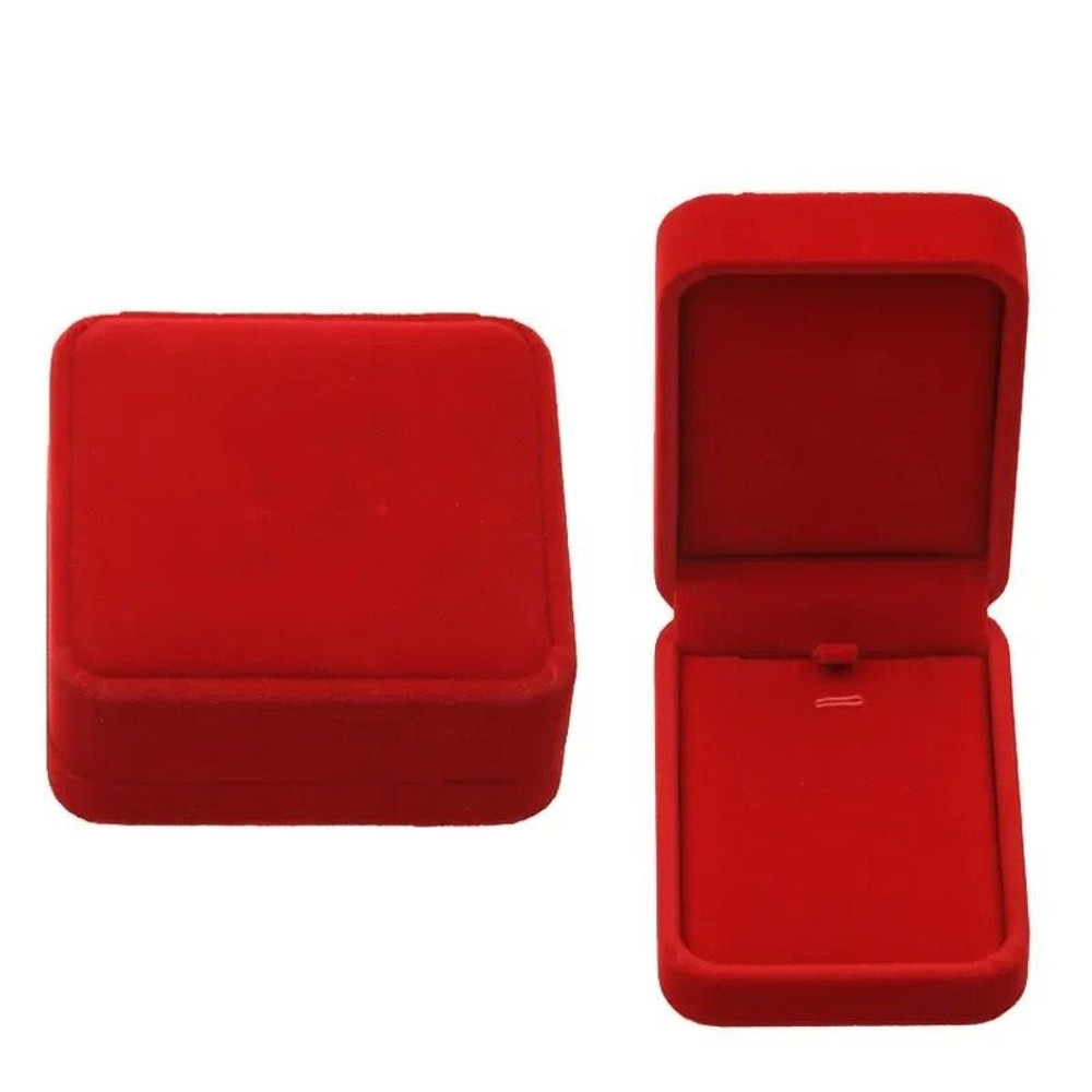 Red Velvet Jewelry Storage Case Set For Rings Earrings Pendants And Bracelets 4