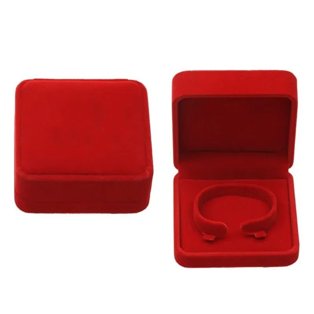 Red Velvet Jewelry Storage Case Set For Rings Earrings Pendants And Bracelets 8