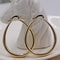 Elegant Gold Shine Hoop Earrings 3