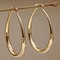 Elegant Gold Shine Hoop Earrings 7