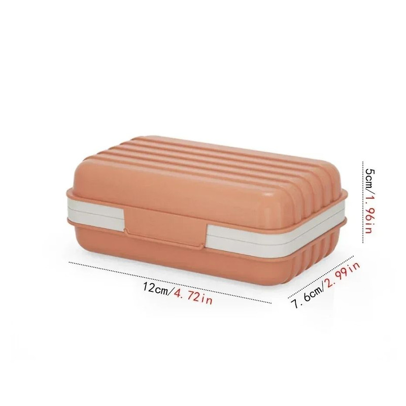 Bathroom Soap Dish Box With Lid Travel Essentials And Home Dry Storage 4