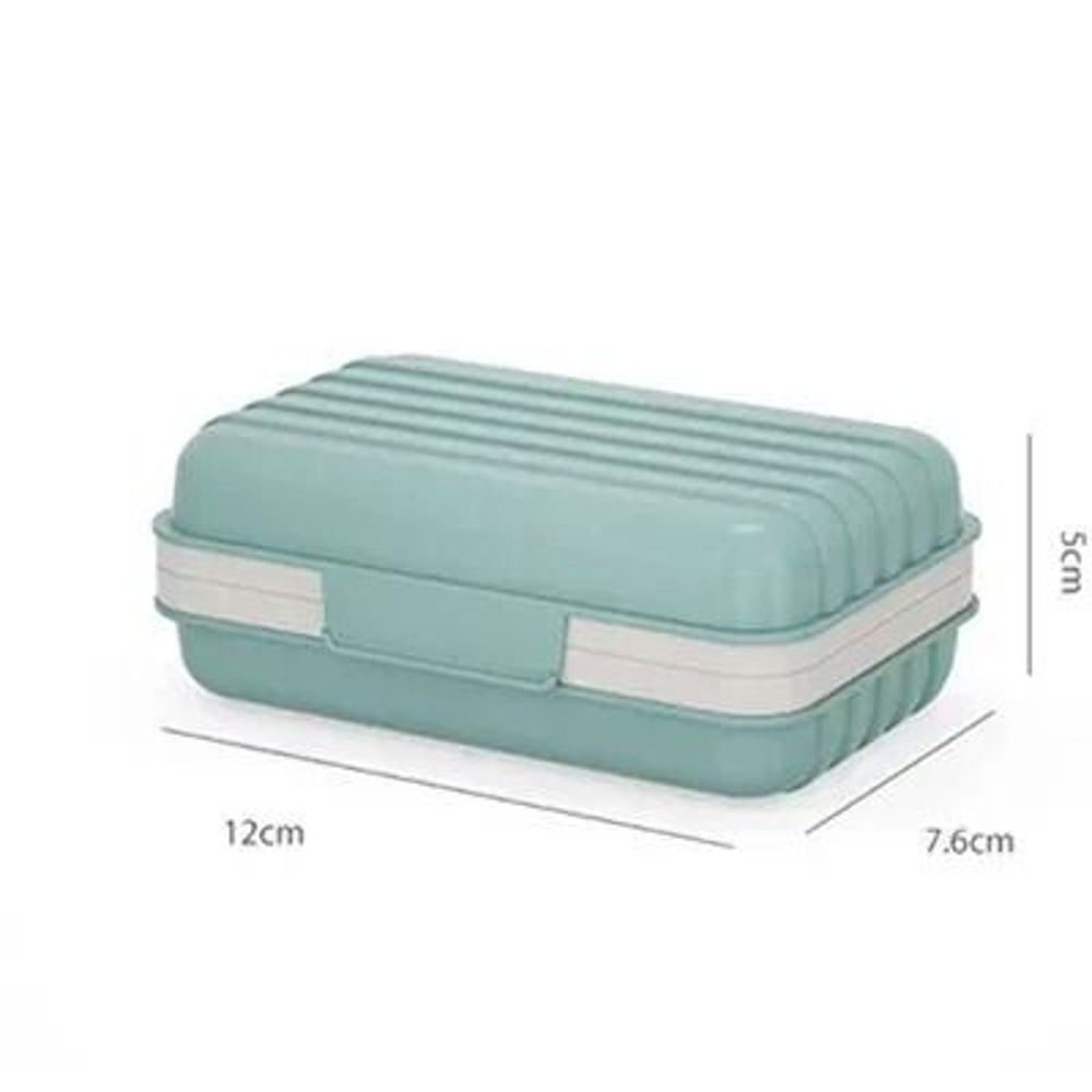Bathroom Soap Dish Box With Lid Travel Essentials And Home Dry Storage 7