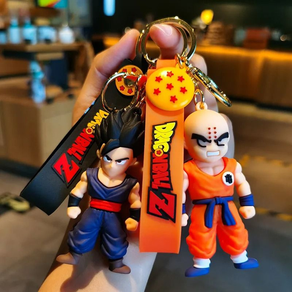 PVC Cartoon Keychain Set Featuring Popular Action Figures 3