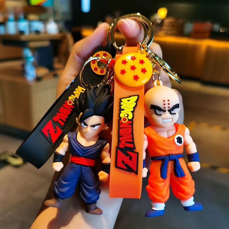 PVC Cartoon Keychain Set Featuring Popular Action Figures 3