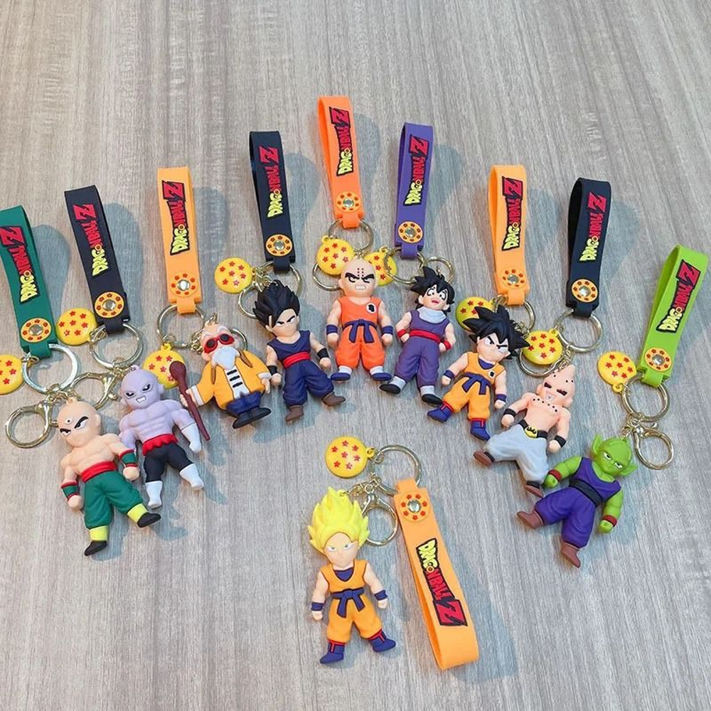 PVC Cartoon Keychain Set Featuring Popular Action Figures 5