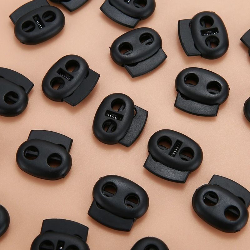 Plastic Cord Lock Stopper Toggle Clip For Drawstrings Elastic Lanyards Paracord Ropes 3