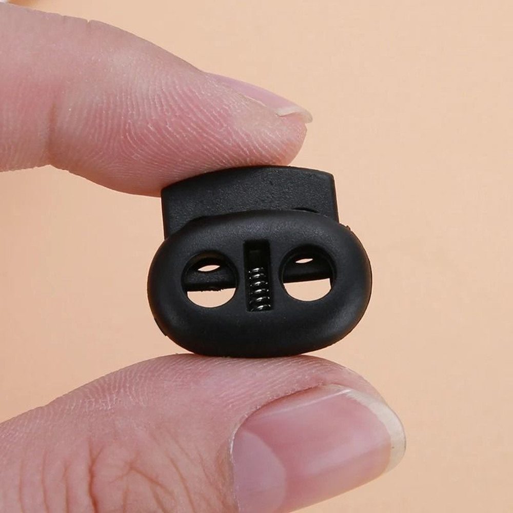 Plastic Cord Lock Stopper Toggle Clip For Drawstrings Elastic Lanyards Paracord Ropes 4