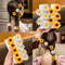 Flower Hair Clip Set For Girls Daisy Sunflower Mixed Color Hair Accessories 0