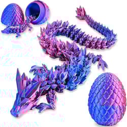 articulated dragon egg toy with fully movable dragon model