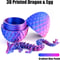 Articulated Dragon Egg Toy With Fully Movable Dragon Model 3