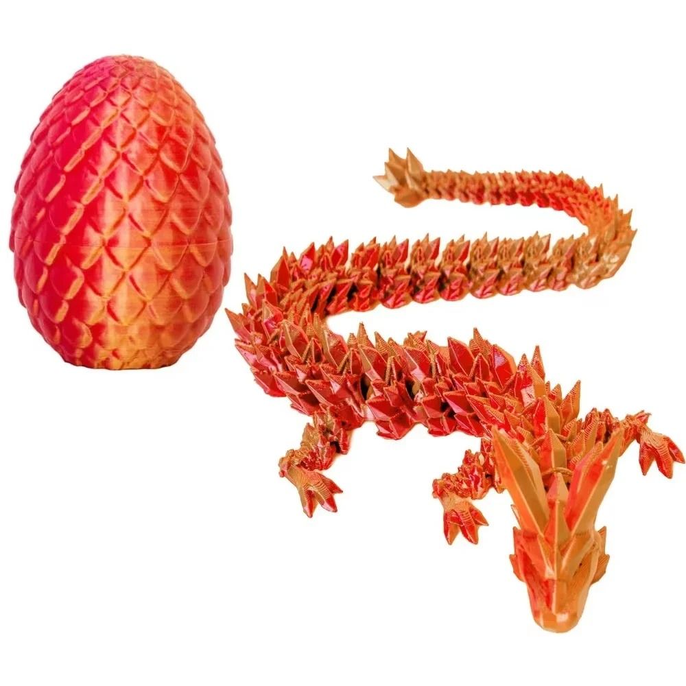 Articulated Dragon Egg Toy With Fully Movable Dragon Model 8