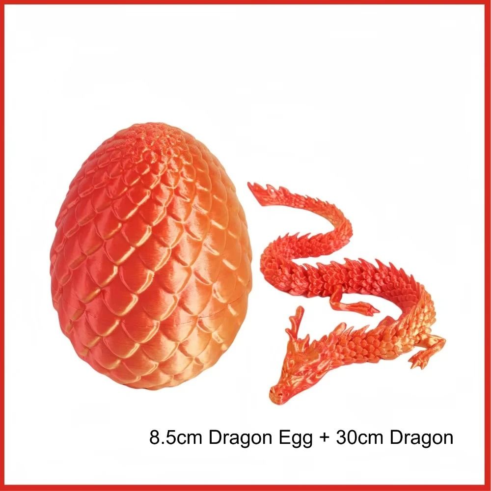 Articulated Dragon Egg Toy With Fully Movable Dragon Model 23