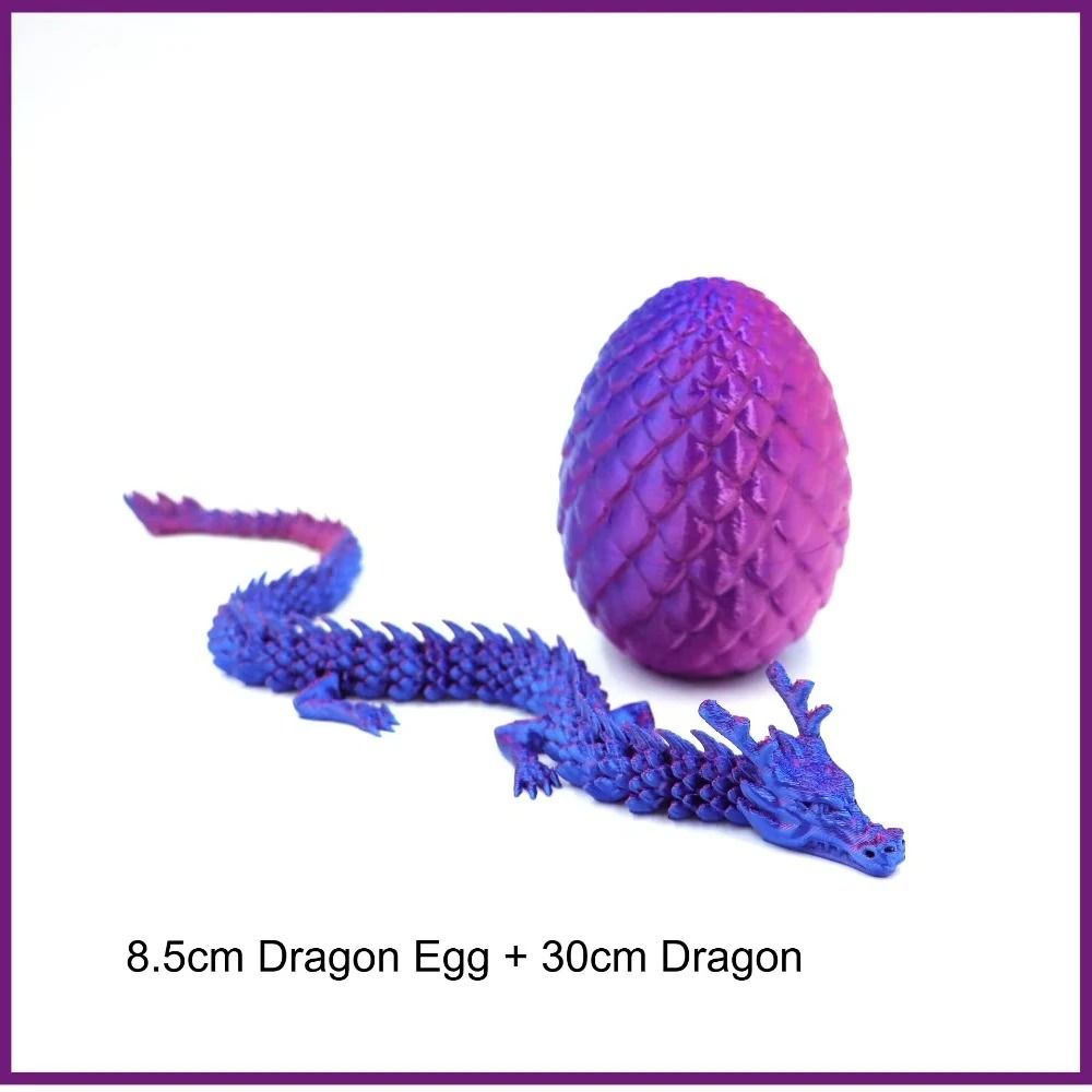 Articulated Dragon Egg Toy With Fully Movable Dragon Model 24