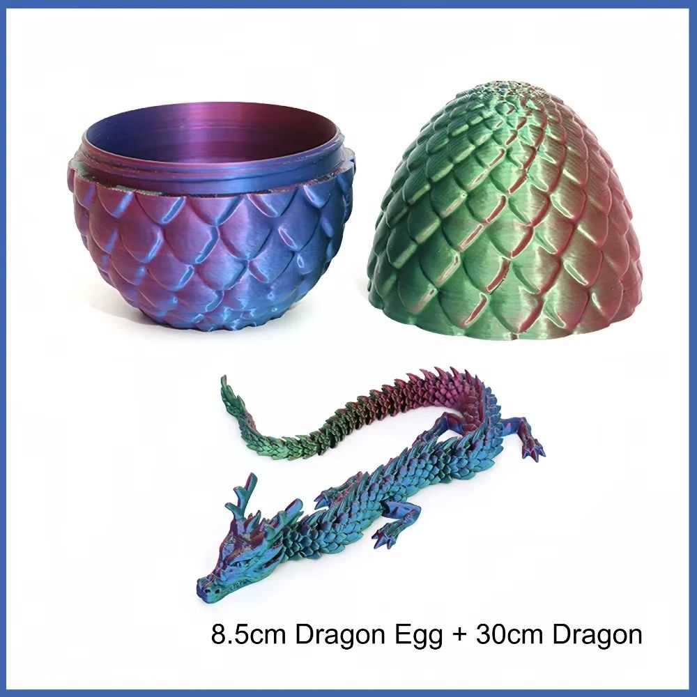 Articulated Dragon Egg Toy With Fully Movable Dragon Model 25