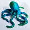 Flexible Movable Octopus Fidget Toy 3D Printed Desktop Ornament 3
