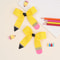 Cute Pencil Bow Hair Clips Set For Girls Back To School Accessories 8