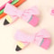 Cute Pencil Bow Hair Clips Set For Girls Back To School Accessories 11