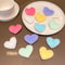 Plush Heart Shape Hair Clip Set 12Color Random For Girls And Kids 3